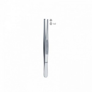 PINZETTA CHIRUR.C/DENTI 1x2...