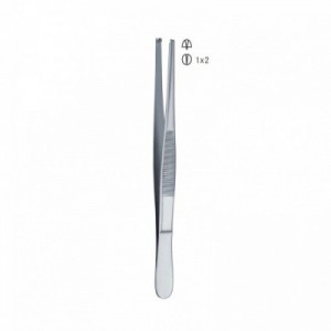 PINZETTA CHIRUR.C/DENTI 1x2...