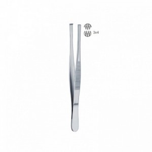 PINZETTA CHIRUR.C/DENTI 3x4...