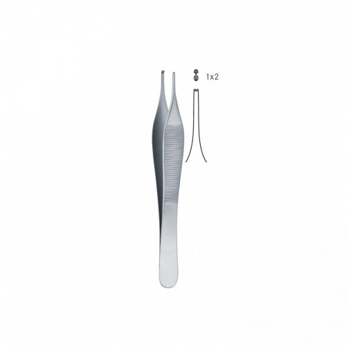 PINZETTA CHIRURGICA CON DENTI 1X2 15 cm