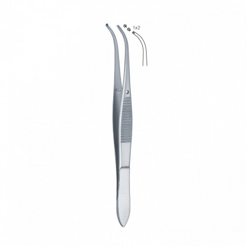 PINZETTA oftalm GRAEFE FINE C/DENTI...