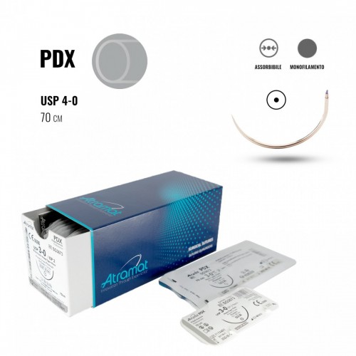 ATRAMAT PDX USP 4/0 70 cm 26 mm TONDO...