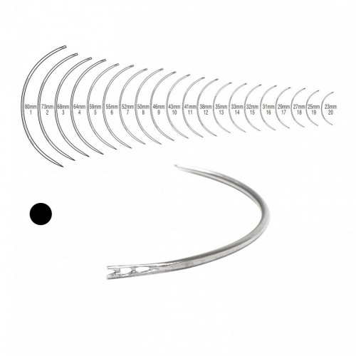 AGO SUTURA 3/8 PUNTA TONDA 16...