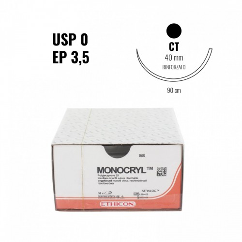 MONOCRYL EP 3,5 (0) ago tondo 39,9 mm...