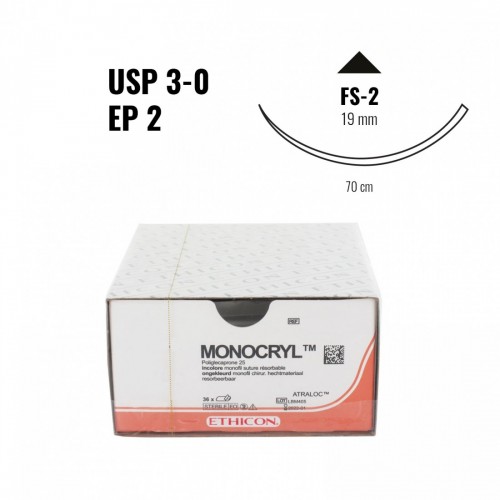 @ MONOCRYL 3/0 ago trian.3/8-19 mm 70 cm