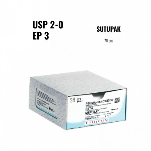 SETA NERA USP 2/0 SUTUPAK 5X70