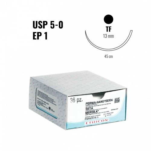 SETA EP 1 (5/0) c/ago tondo 12,5 mm...