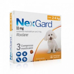 NEXGARD cane S 11 mg 2-4 kg...