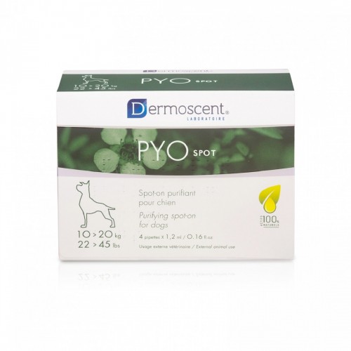 PYO SPOT 4 x 1,2 ml cane 10-20 kg