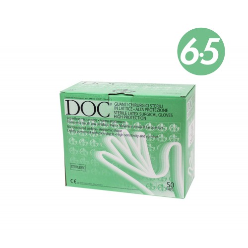 GUANTI chirurgici sterili DOC 6,5 50...