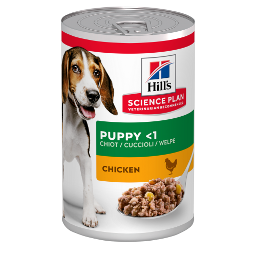 + SP CANE PUPPY pollo 370 gr x 12...