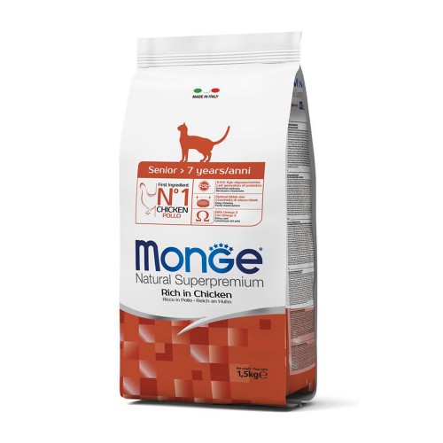MONGE GATTO SENIOR pollo 1,5 kg