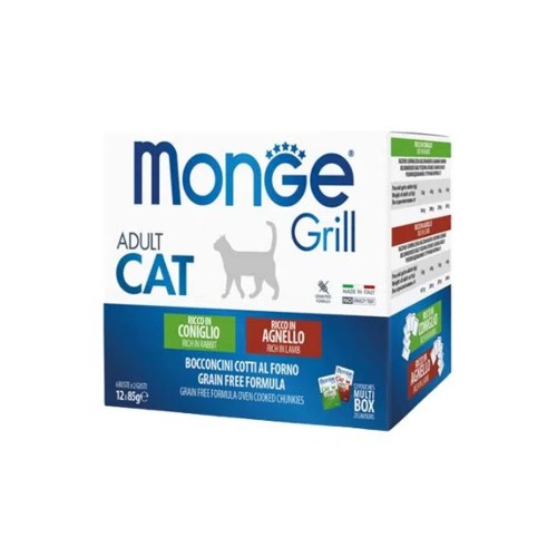 MONGE GATTO GRILL MIX conig/agnel.48...