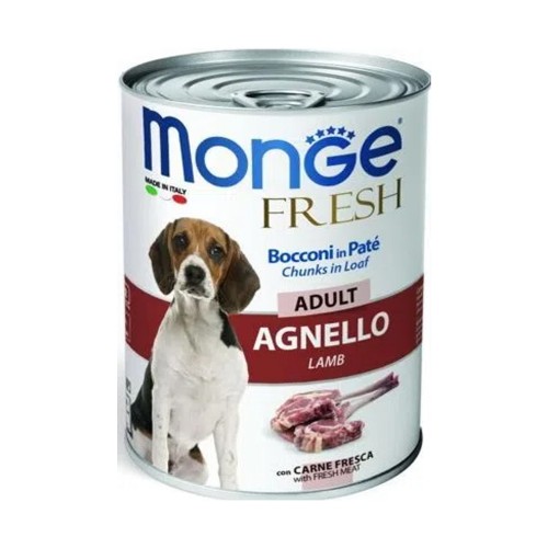 MONGE CANE FRESH agnello 24 pz x 400 gr
