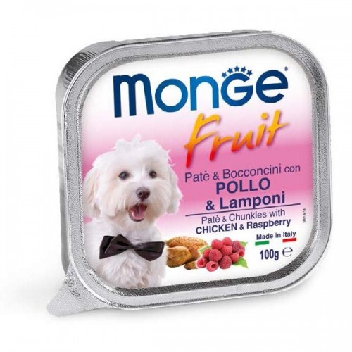 MONGE CANE FRUIT pollo/lamponi 32 pz...