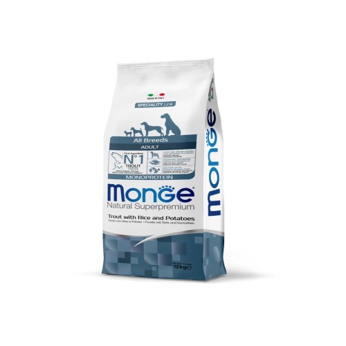 MONGE CANE ADULT trota/riso/patate 12 kg