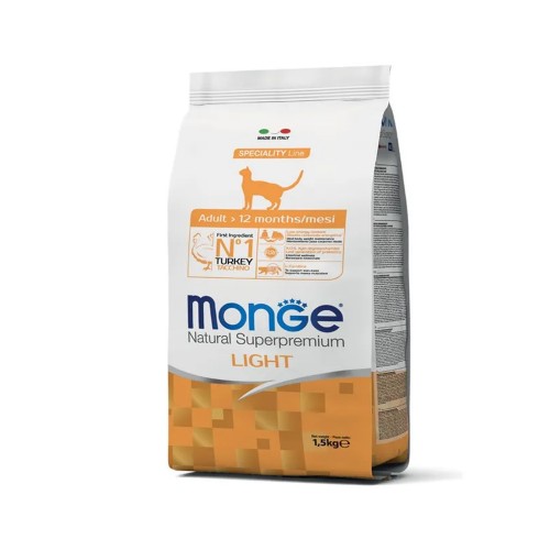 MONGE GATTO LIGHT tacchino 1,5 kg
