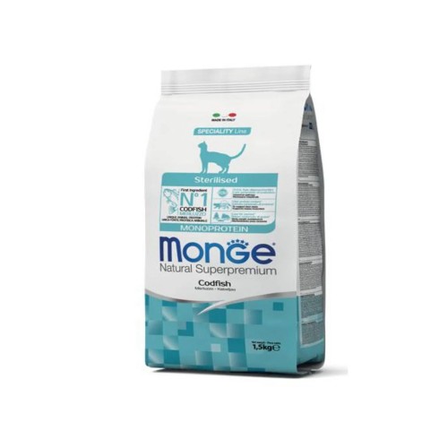 MONGE GATTO STERILISED merluzzo 1,5 kg
