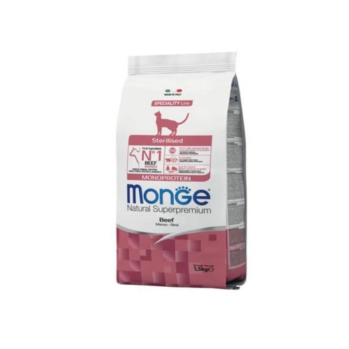 MONGE GATTO STERILISED manzo 1,5 kg