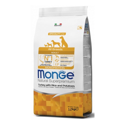 MONGE CANE ADULT tacchino/riso/patate...