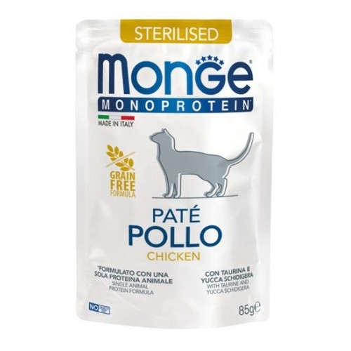 MONGE GATTO MONOPR.STERIL. patè pollo...