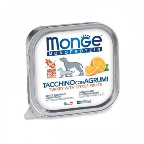 MONGE CANE MONOPR. tacchino/agr 24 pz...