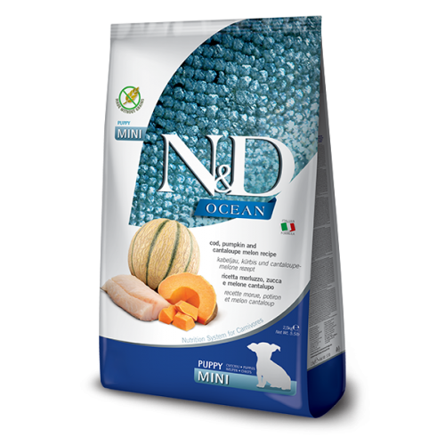 N&D CANE ZUCCA PUPPY merluzzo/melone...
