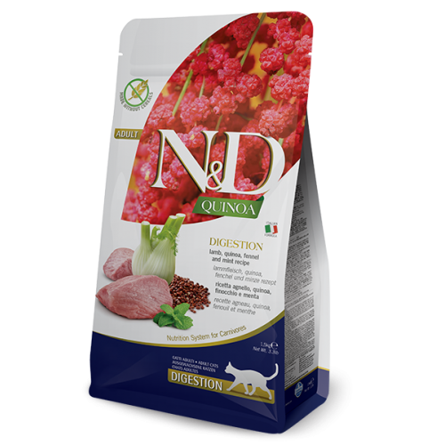 N&D GATTO DIGESTION quinoa/agnello 5 kg