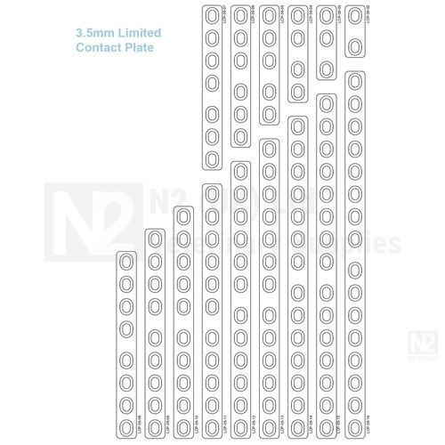 PLACCA A CONTATTO LIMITATO 2,7 16 FORI