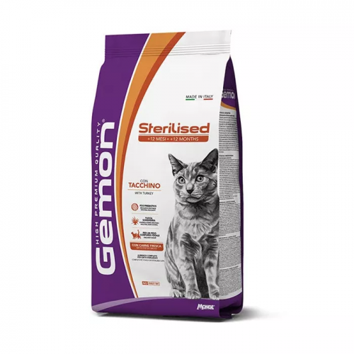 MONGE GATTO GEMON STERILISED tacchino...