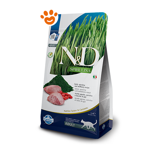 N&D GATTO spirulina/agnello 1,5 kg