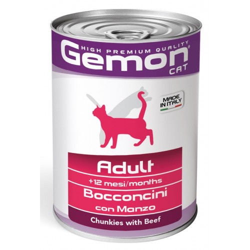 MONGE GATTO GEMON bocc. manzo 24 pz x...