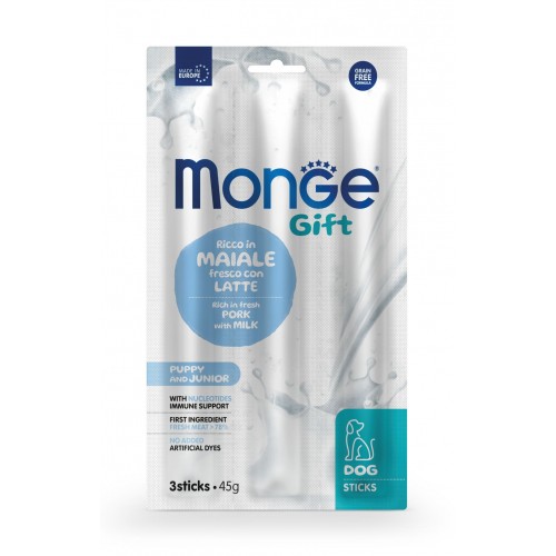 MONGE CANE GIFT PUPPY maiale/latte 3...