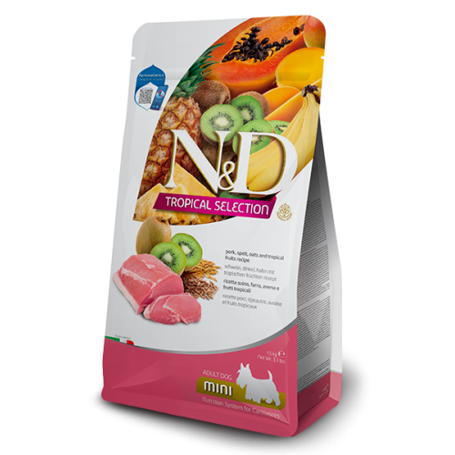 N&D CANE TROPICAL maiale MINI 1,5 kg