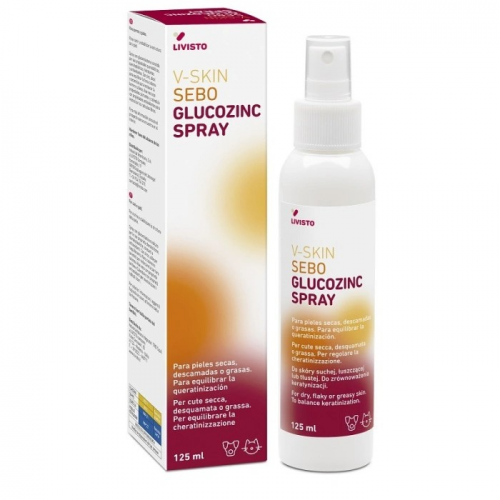 V-SKIN sebo glucozinc spray 125 ml
