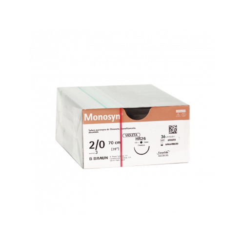 SUTURA MONOSYN 2/0 (3) 70 cm HR26 ago...