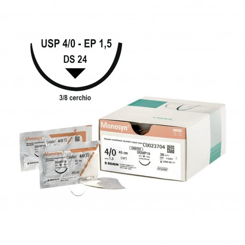 SUTURA MONOSYN 4/0 (1,5) 70 cm DS24...