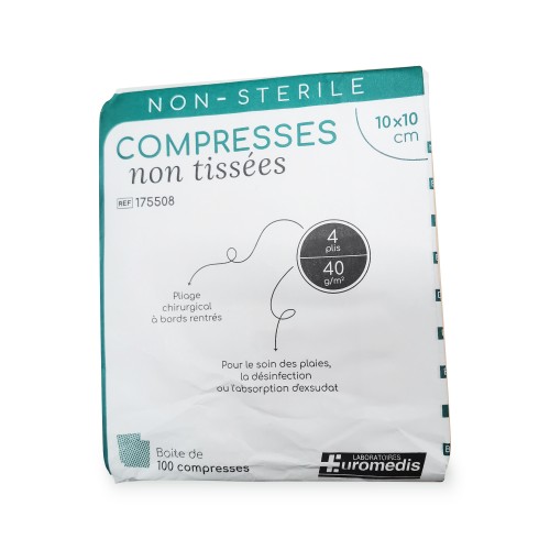 COMPRESSE GARZA TNT 4 strati 10x10 40...