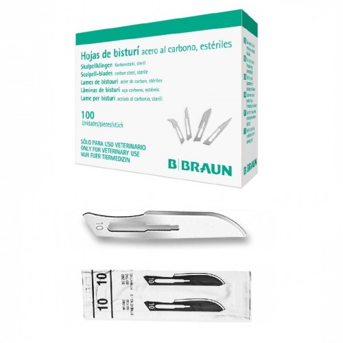 LAME BISTURI CARBON STEEL 10 100PZ