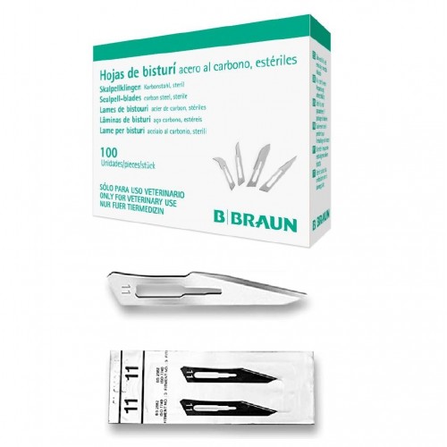 LAME BISTURI CARBON STEEL 11 100PZ