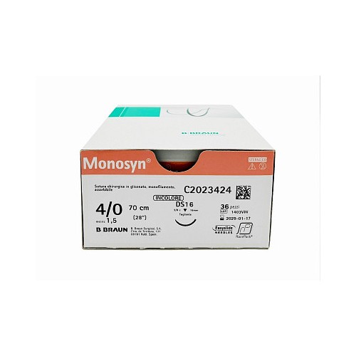 SUTURA MONOSYN 0 (3.5) 70 cm HR37...