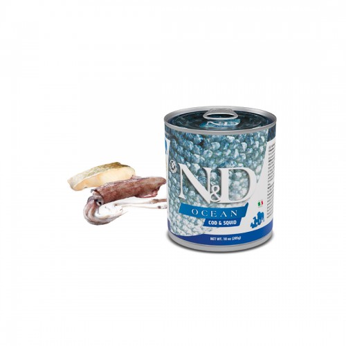 N&D CANE OCEAN merluzzo/calamaro 6 x...
