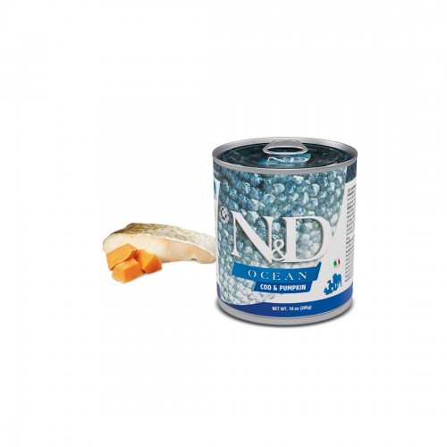 N&D CANE OCEAN merluzzo/zucca 6 x 285 gr