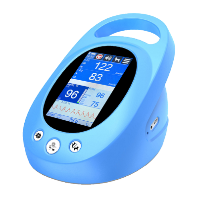 PetPro Premium monitor veterinario NIBP, SpO₂ e temperatura – portatile con display touch, app e sensori inclusi