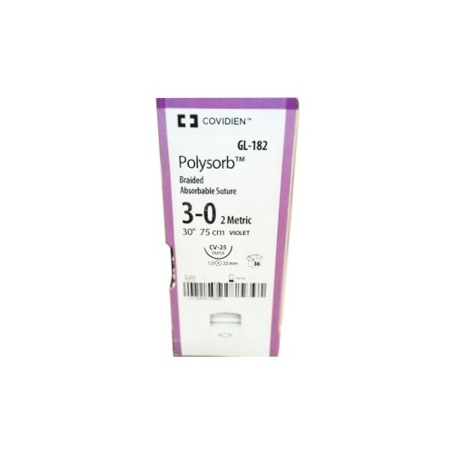POLYSORB VIOLA EP 2 (3/0) 75 cm C/AGO...