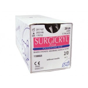 SURGICRYL PGA S/AGO USP 3&4...