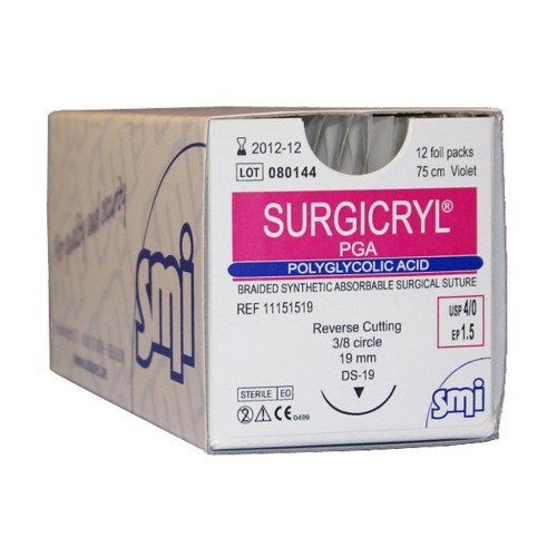 SURGICRYL PGA TR 36 mm 1 (EP 4) 75 cm...
