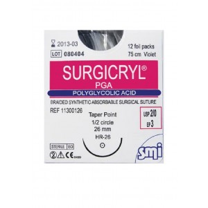 SURGICRYL PGA TR 30 mm 2/0...