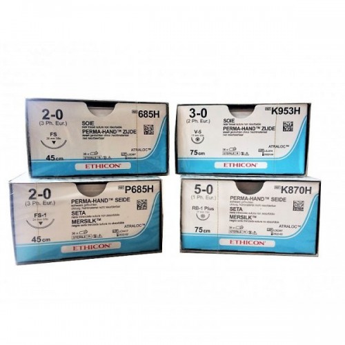 SETA NERA 2/0 triango1are 1/2 26 mm...