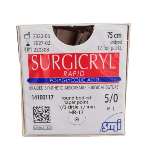 SURGICRYL PGA TONDO 17 mm 5/0 (EP...